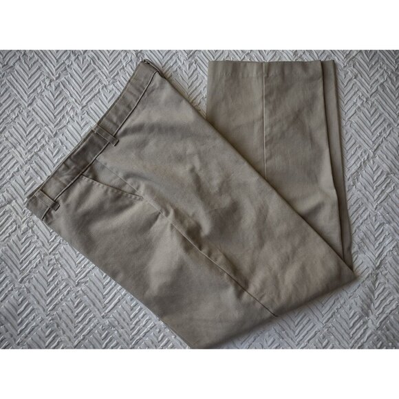 George Boys Husky Pants Straight Leg Adjustable Waist Tan Khaki Size 18H Husky - Picture 7 of 8